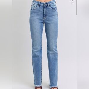 JUDY BLUE * NWTS* High Waist Boot Cut Jeans, Fray Hem